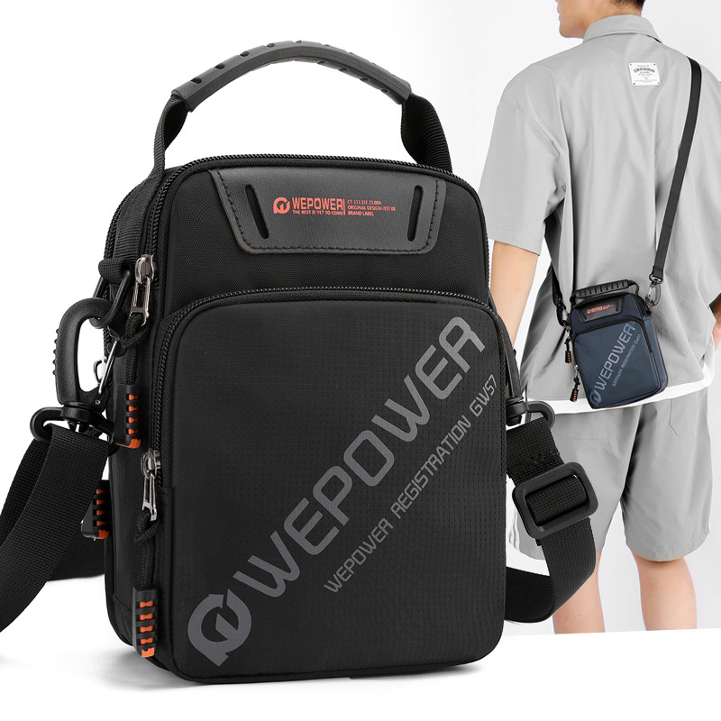 WEPOWER nuevo bolso de hombro de tendencia transfronteriza para hombres de gran capacidad bolso de hombro para vestir bolso de cintura