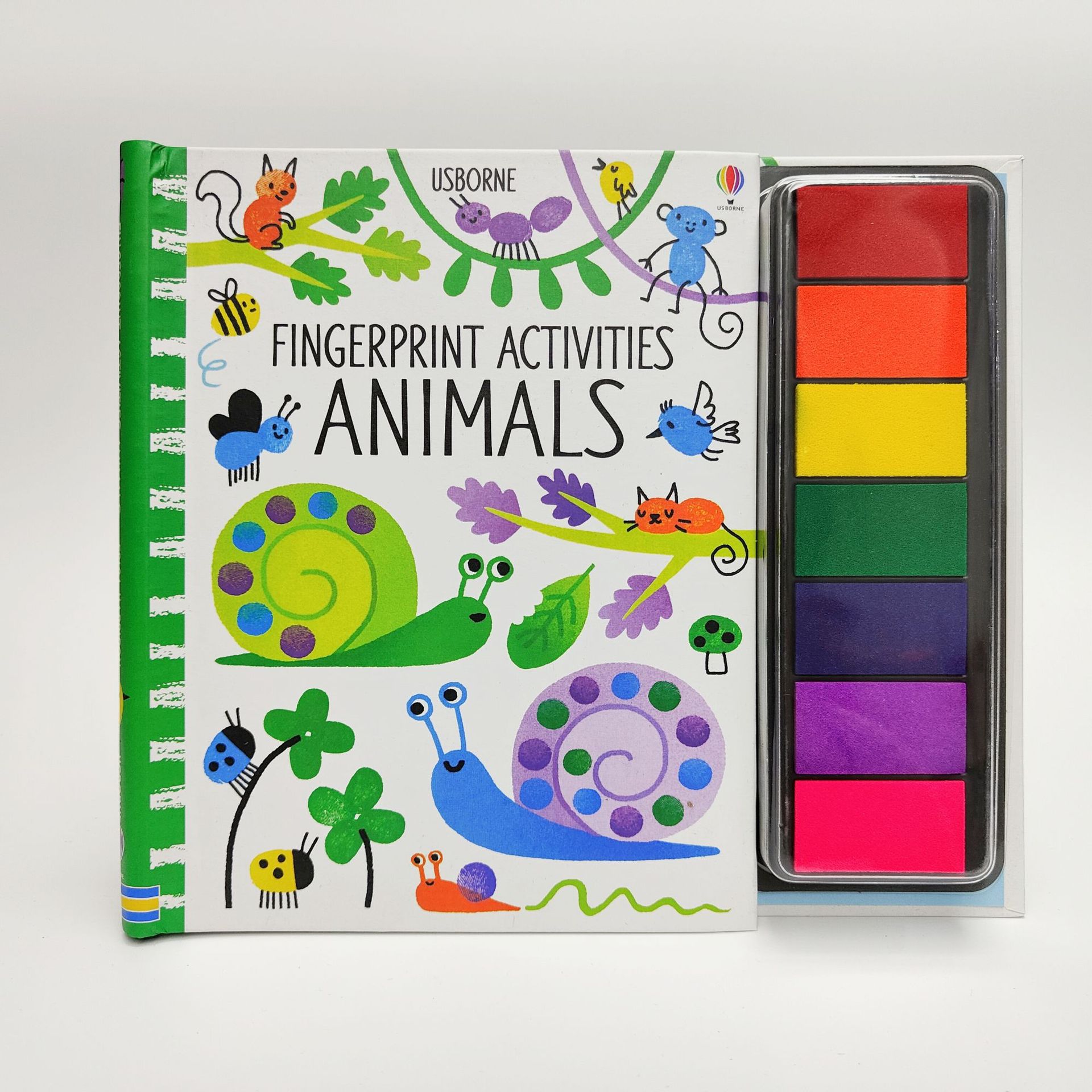 Libro de pintura con huellas dactilares para niños con sellos y tintas ecológicas juego creativo educativo