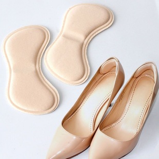 Factory 4D high elastic sponge butterfly heel insole invisible heel stickers anti-wear foot anti-fall heel high heel insole