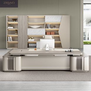 Nordic Light Luxury Boss Table and Chair Combination Simple Modern Chairman's Office Single Gas Desk Manager Table Furniture