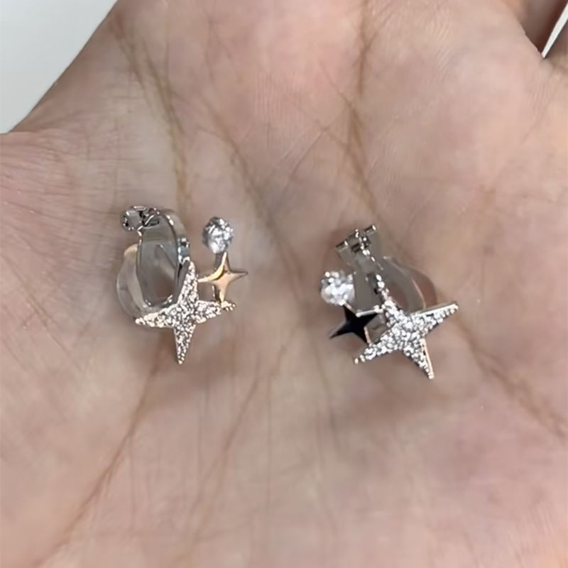 Cintas estéticas orejas Zircon ballet arco sin agujeros de orejas