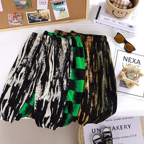 【】Anti-mosquito pants, summer children's trousers, thin boys and girls wide-leg pants, loose pants for baby outerwear wholesale