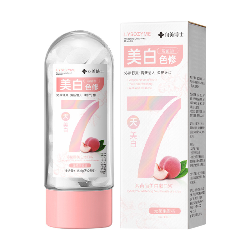Dr. Xiangmei disuelve enzimas blanqueadoras enjuague bucal compacto portátil y duradero aliento fresco fabricante de pasta de dientes probiótica