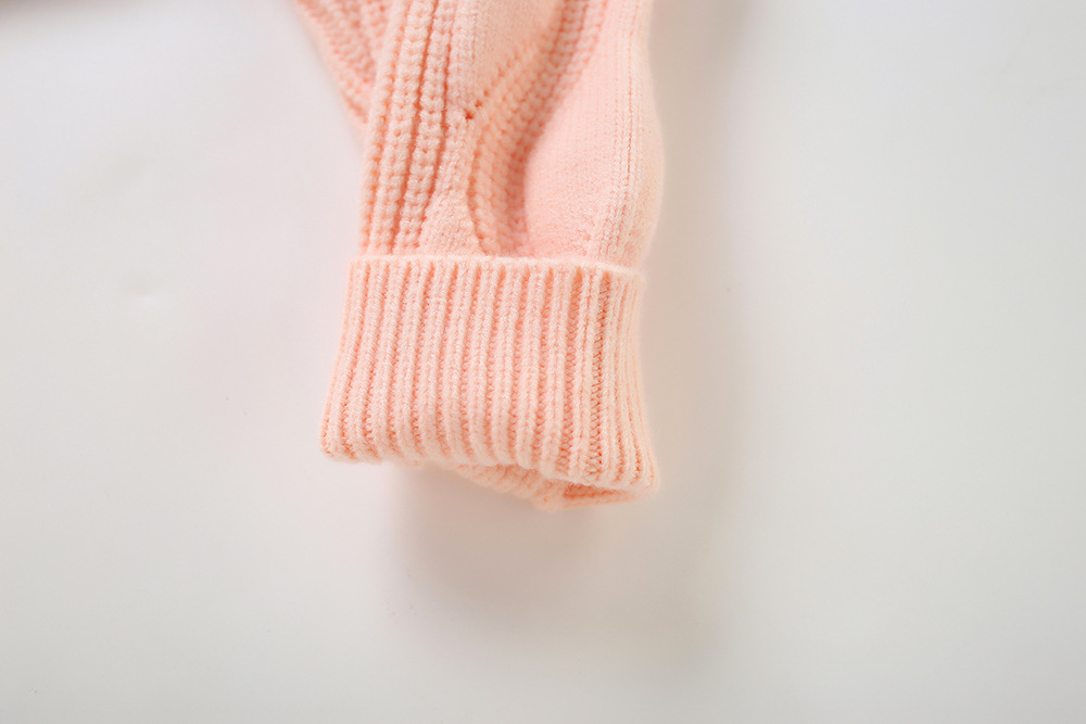 Pull Temple pour filles, jupe tricotée en Jacquard irrégulier, deux pièces, édition occidentale coréenne, nouvelle collection automne/hiver_voghion.com