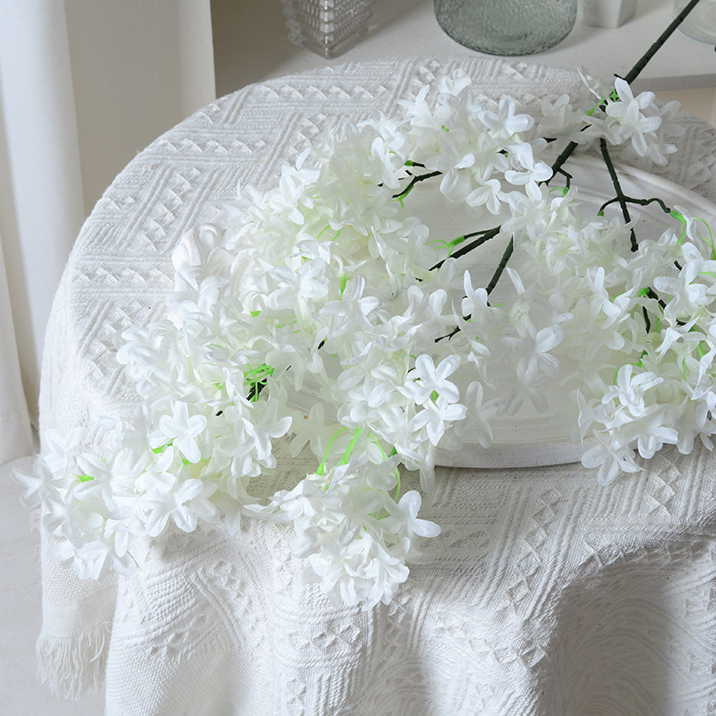 暗号化ライラックの花の十字の桜のシミュレーションの花の家の結婚祝いの道は装飾の造花の人工の絹の花の卸売りを引きます。|undefined