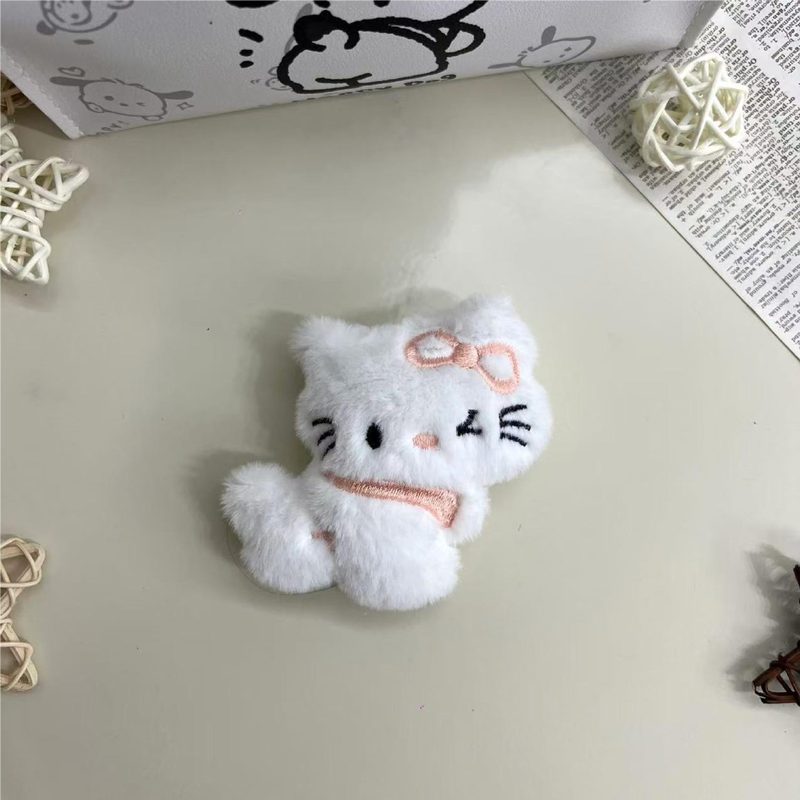卡通大号毛绒小猪公仔胸针可爱小猫小狗玩偶包包装饰衣服袜子diy|undefined