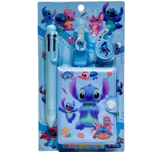 Dibujos animados Xiditch 6 colores bolígrafo juego de libro de cuentas de mano lindo portátil juego de papelería premio para estudiantes transfronterizo