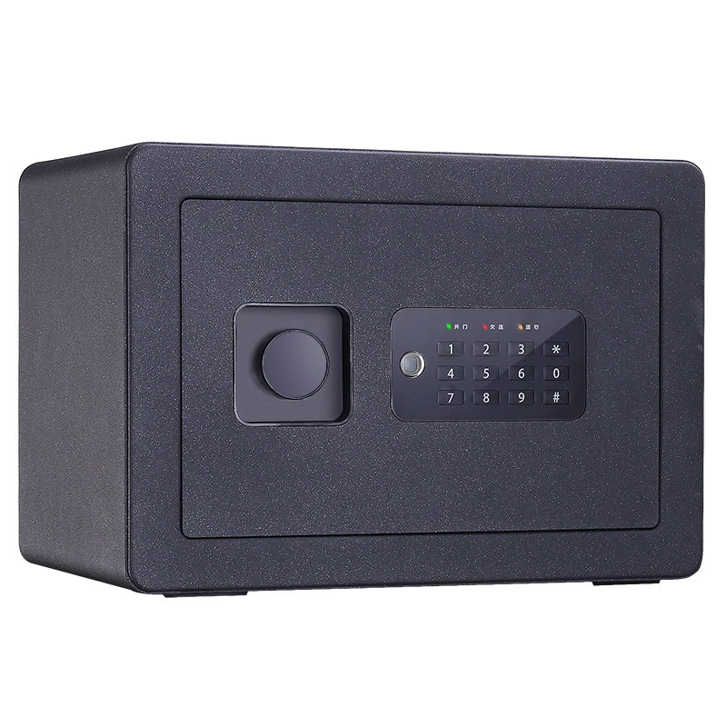 [Оптовый] Deli 33515 Малый электронный сейф для паролей H250 (Черный/Бежевый)