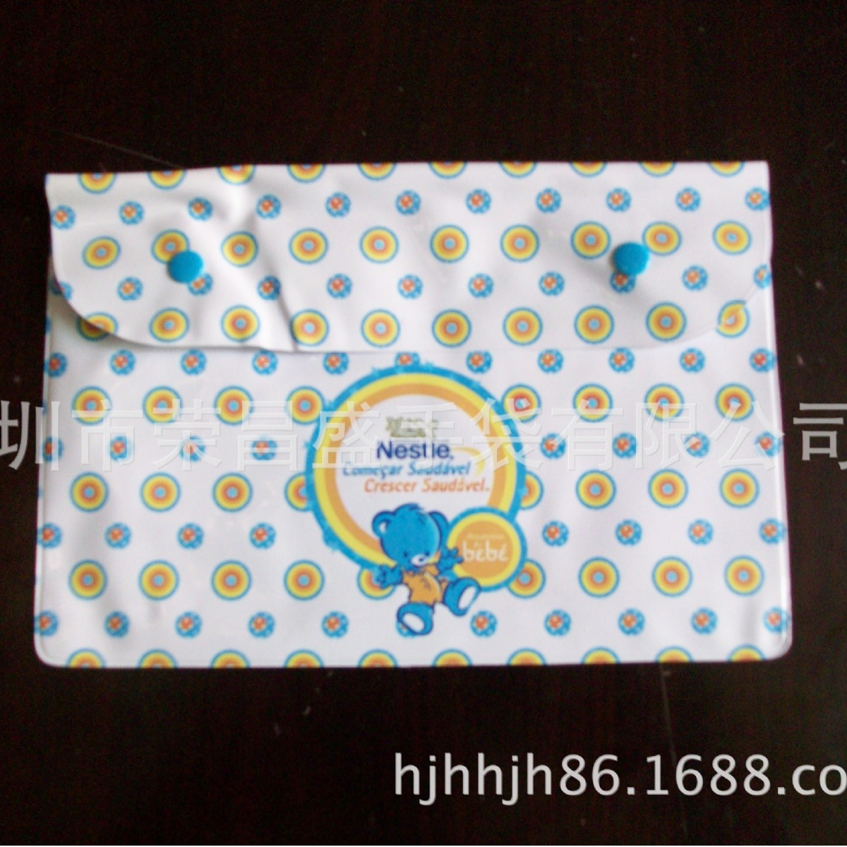 PVC电压礼品袋彩印电压袋PVC礼品袋电压袋 彩印包装袋 饰品收纳袋