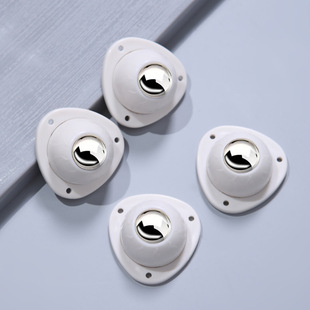 Adhesive ball pulley universal wheel mute movable small wheel household hardware accessories wear-resistant load-bearing casters
