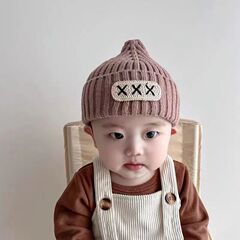 Baby Hat Autumn Winter Infants and Toddlers Wool Knit Hat Versatile Warm and Cozy Unisex Toddler Cap