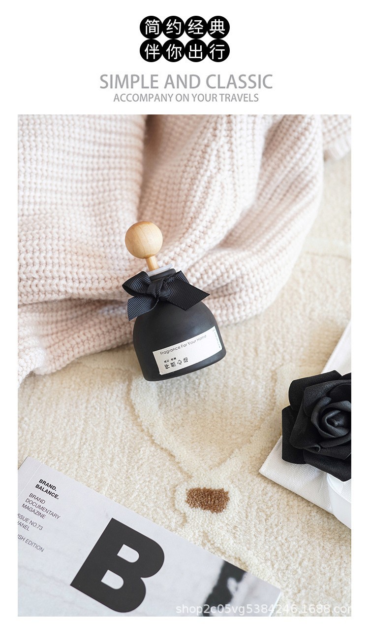 Creative Little Mongolian Pack 50ml Fireless Aromatherapy Home Car Indoor Diffusing Fragrance Gift Long-Lasting Gardenia Fragrance