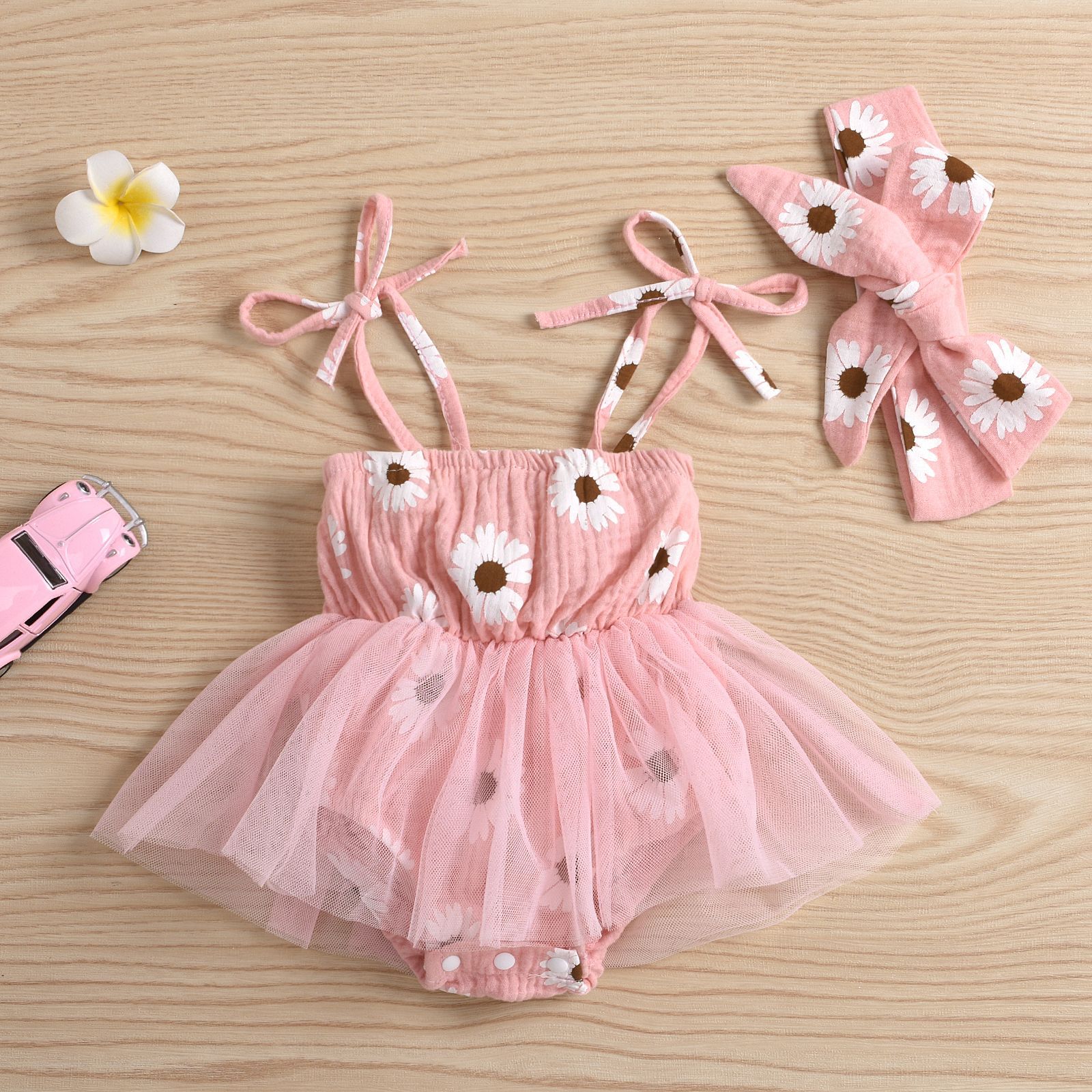 Skirt Sets Sets Type Fashion Flower Cotton Baby Rompers