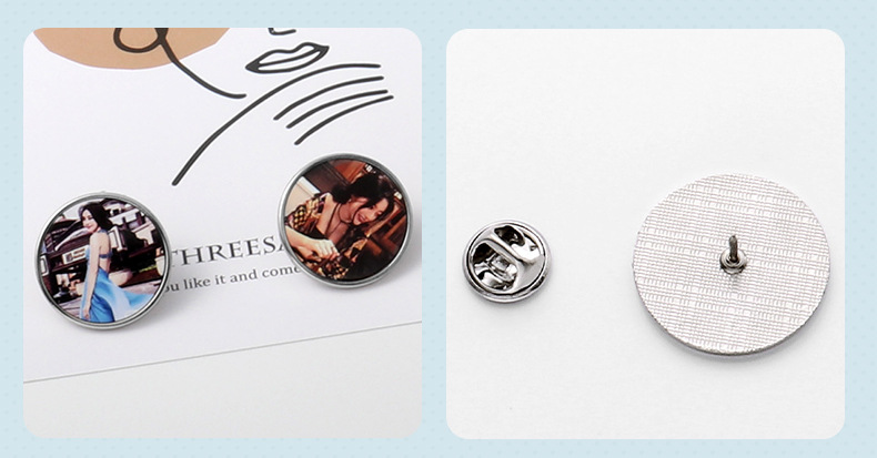 Casual Geometry Alloy Badge brooch 1 Piece