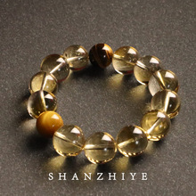 财富之石| 天然水晶手链巴西黄水晶手串招财转运手链女虎眼石小众