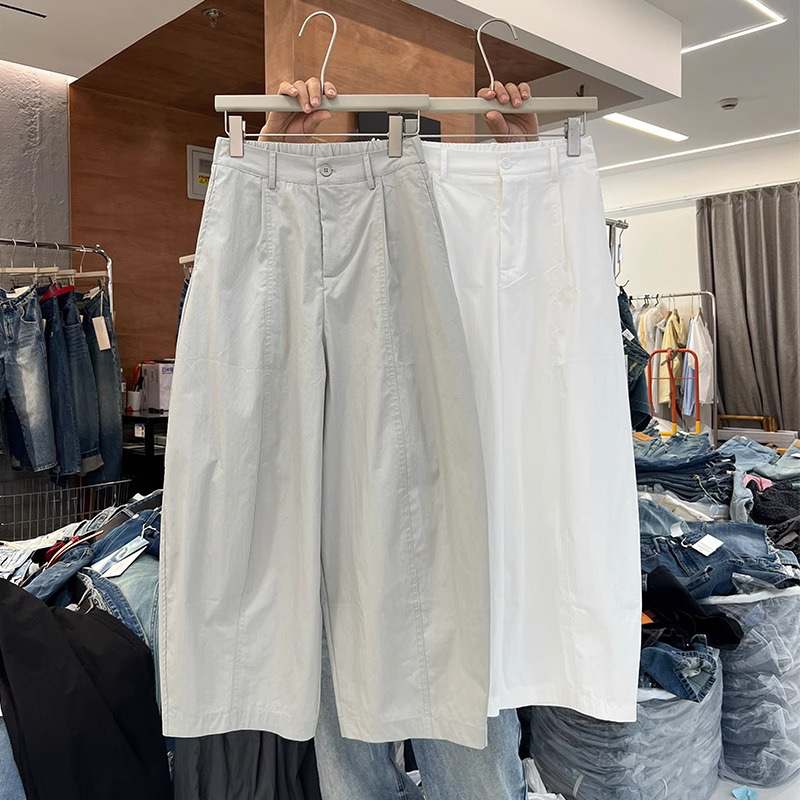 Instantly Stylish! Airy Balloon Pants, Summer Thin Style with Elastic Waist, Loose Wide-Leg Casual Pants for Women