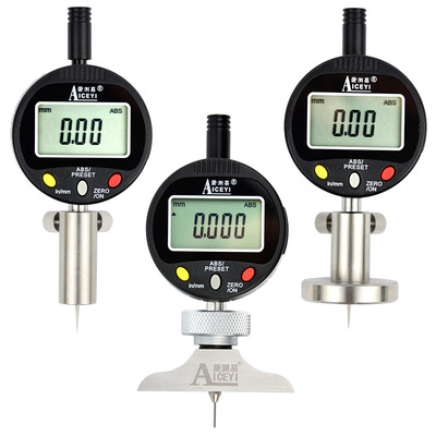 ACE-12T数显深度规数字式孔深度测量仪V-CUT槽深细针小孔深度计|ru