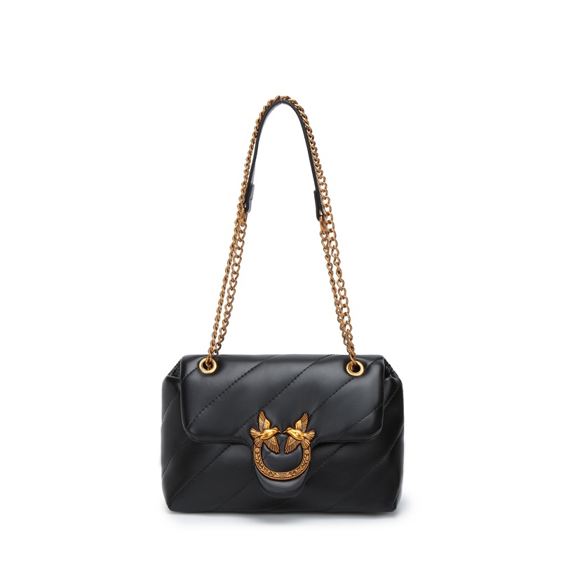 Bolso de mujer bolso de invierno nuevo bolso de cadena con nicho bolso de moda francesa de hombro de mujer diamante 100 sensación de lujo ligero bajo las axilas