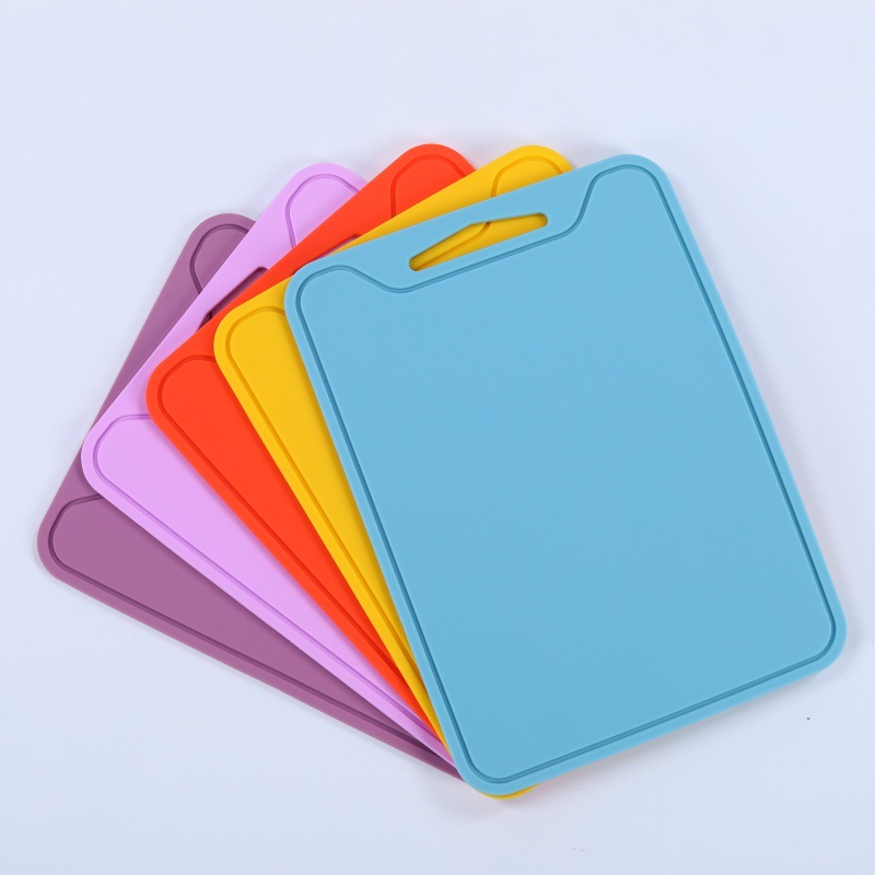 硅胶双面水果蔬菜肉砧板防滑方形切菜板家用迷你切菜板防霉刀板