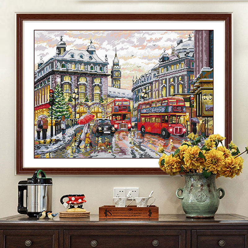 Cross-stitch full embroidery new style thread embroidery London…