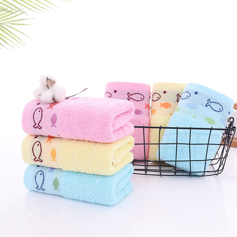 32-Strand Pure Cotton Towel Wholesale 110g Plain Jacquard Towel 100% Cotton Thickened Face Towel for Home Use Absorbent Free Shipping