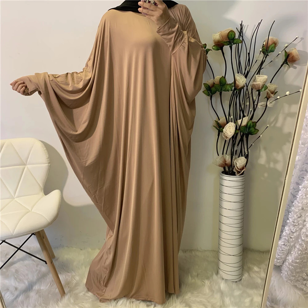 Women's Clothing Effortless Batwing Sleeve Dress, Solid Color Casual Shift Dress For Women_ecoleips.com