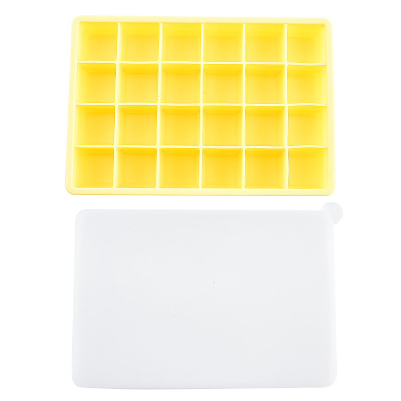 Molde de silicona para hielo transfronterizo, bandeja de hielo de grado alimenticio con tapa de silicona, bandeja de hielo de 15 compartimentos, bandeja de hielo de 24 compartimentos image 14