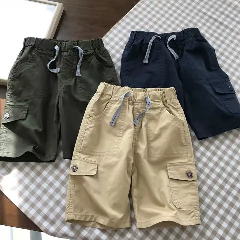 Summer thin children's trousers, shorts for boys for leisure, for teenagers