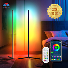 アマゾンの爆発的なLED幻彩着地雰囲気ランプRGB bluetoothテレビの電気競争室の壁の隅のランプの音をコントロールします。
