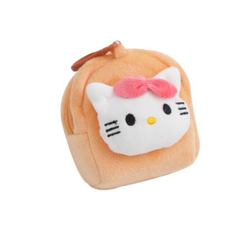 White Dog Pudding Dog Cute Cartoon Pink Dog Mini Wallet Handbag Wrist Earphone Storage Bag Wholesale