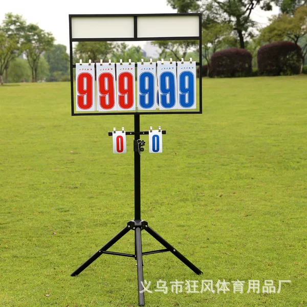 Manufacturer Supplies Stand-Type Scoring Board, Basketball Scoreboard, Floor-Standing Flip Scoreboard, Stainless Steel Foldable Portable Version