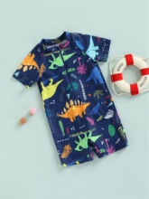 Q 75634 Boys Dinosaur Shark Swimsuit ��ͯ����Ӿ�� �羳����