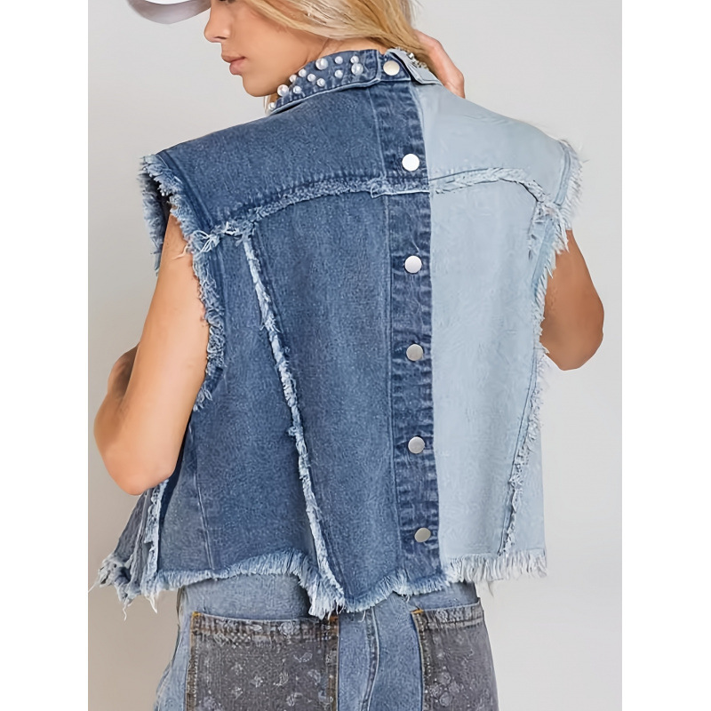 2026 T4141 Aliexpress New Cross-Border Dropshipping Bohemian Style Women's Denim Jacket Lightweight Style