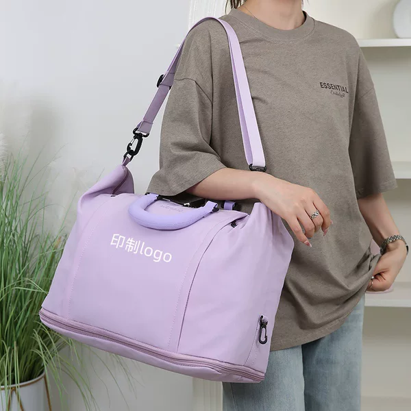 Cross-Border Foreign Trade Large-Capacity Travel Bag, Trendy and Fashionable Hand-Held Crossbody Bag, Convenient and Expandable Gym Bag, Luggage Bag