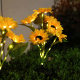 ✅2025 Cross-border New Solar 6 Sunflower Lantern Simulation Lawn Courtyard Garden Landscape Atmosphere Lamp