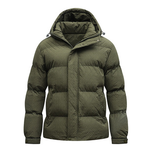 Custom Logo Factory Direct Sales Autumn and Winter Men's L-8Xl Large Size Casual Cotton Coat for Teenagers and Couples Hooded Windproof