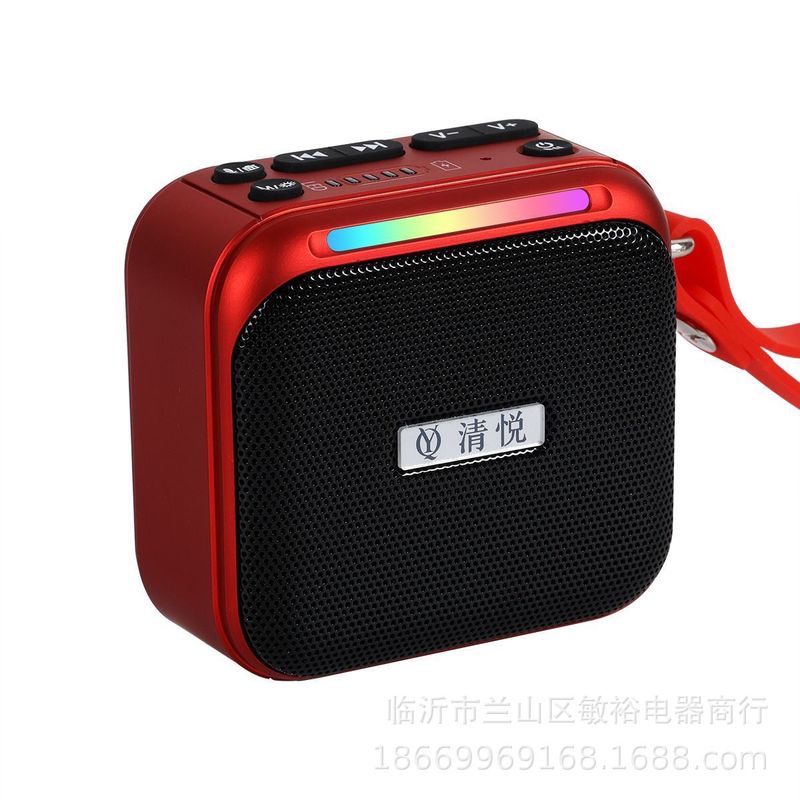 Qingyue S10 ポータブルワイヤレス Bluetooth スピーカーサブウーファーデスクトップシリーズ高品質大量の長寿命周囲光|undefined