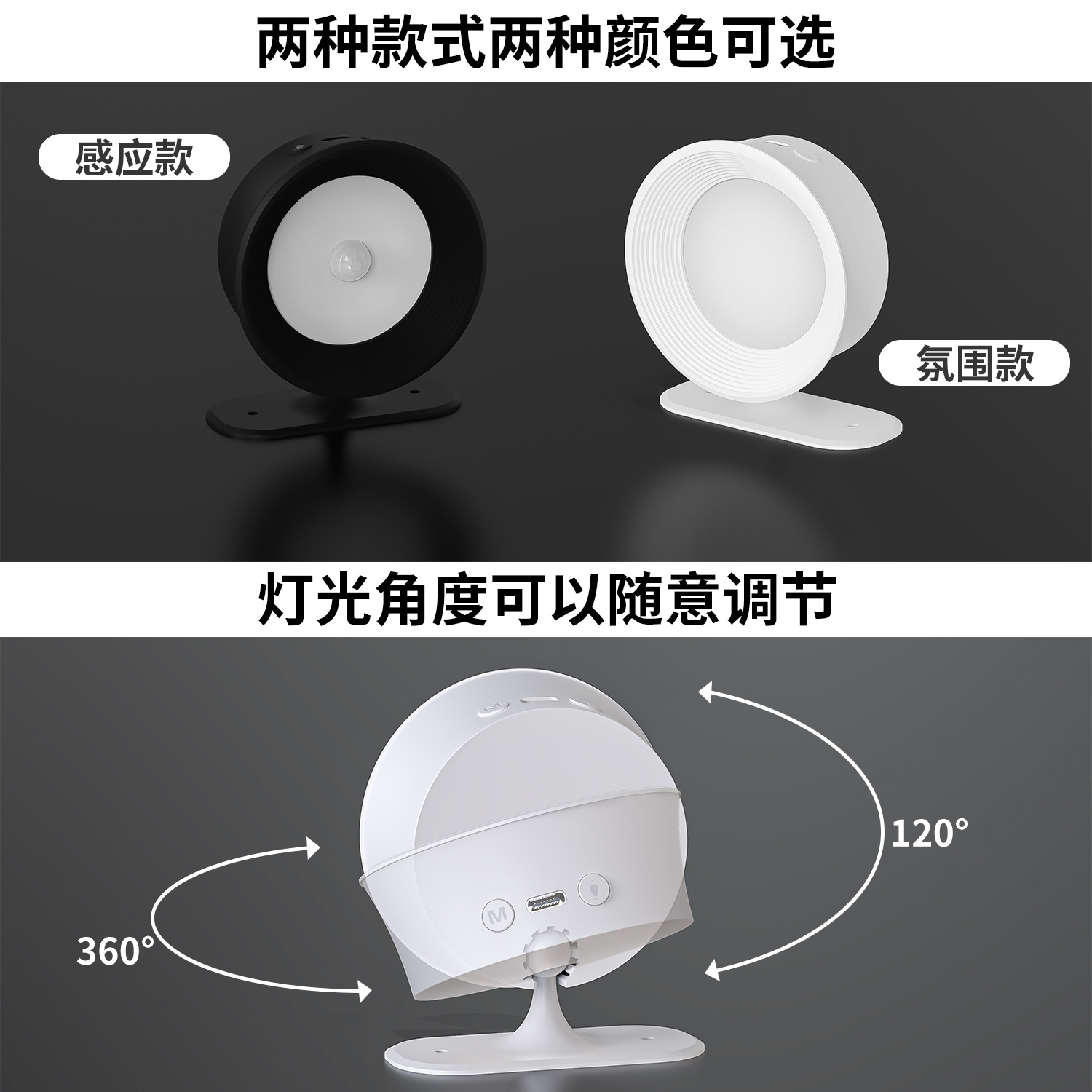 (Cross-border trading), wall sconce, smart LED physiological induction lights, human sensor, remote control 3