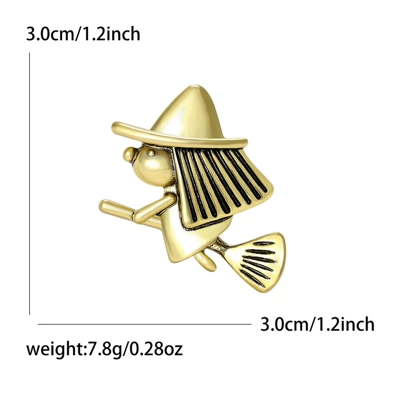 Little Witch Brooch Versatile Women's | Yaxa sancaqları