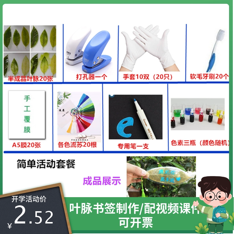 Студенты экспериментировали с домашними вены листьев праздничный подарок листья закладки ручной работы