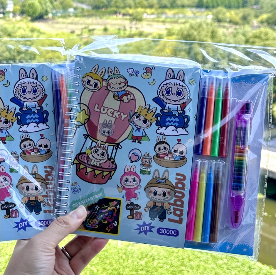 Nuevo producto Kapibala Libro de raspado Libro de pintura de graffiti colorido creativo Libro de pintura Material de arte de jardín de infantes Papelería para estudiantes