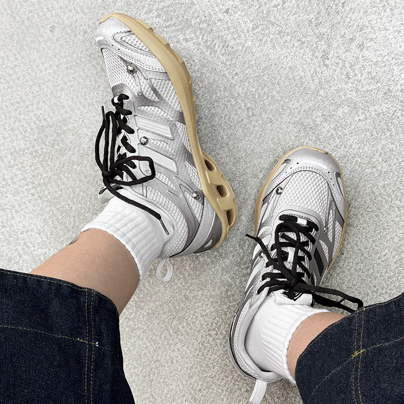 Retro Versatile Breathable Thin-Soled Mesh Shoes with Laces, Low-Top Color-Blocked Casual Shoes with Rivet Decoration, German Training Shoes, Sneakers Retro Versatile Breathable Thin-Soled Mesh Shoes with Laces, Low-Top Color-Blocked Casual Shoes with Rivet Decoration, German Training Shoes, Sneakers
