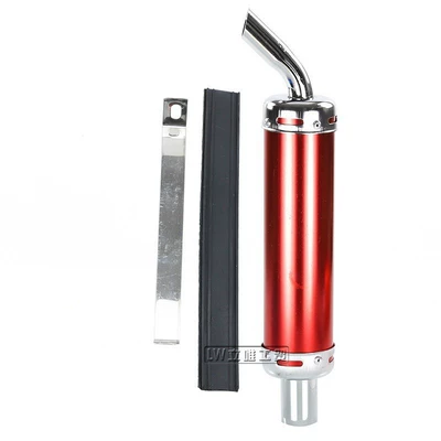 Off-Road Motorcycle Accessories Xiaogao Sai 110-140Cc Exhaust Pipe Exhaust Cylinder 28mm Caliber Muffler (Motorcycle exhaust pipe) - exhaust-pipe-red