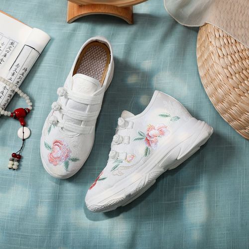 Chinese folk dance shoes hanfu qipao tang suit boots canvas shoes embroidered shoes more old Beijing cloth shoes white shoes sneakers ancientry