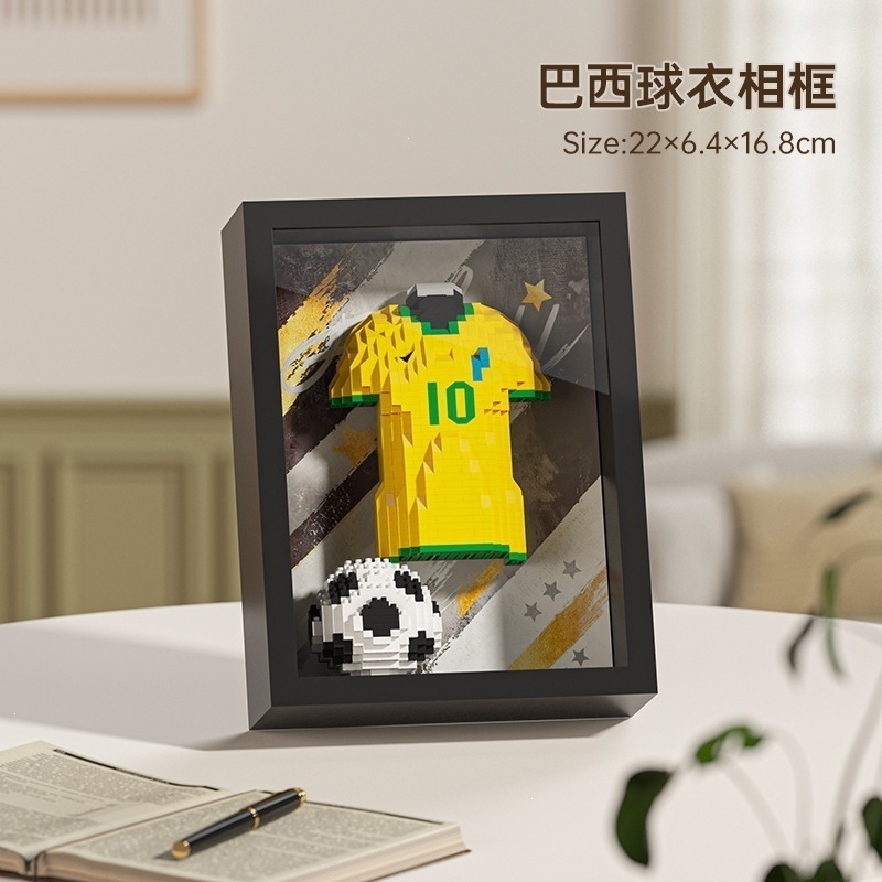 Recuerdo de la Copa del Mundo transfronteriza Fútbol Camiseta de la Copa del Mundo de Potencia Juguetes de decoración de figuras deportivas