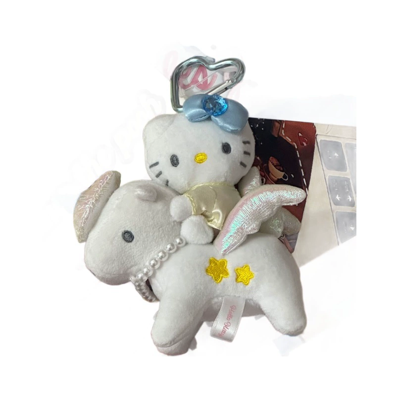 Плюшевая подвеска (Hello Kitty), милый брелок‑игрушка, мягкий плюш, единорог или лебедь
