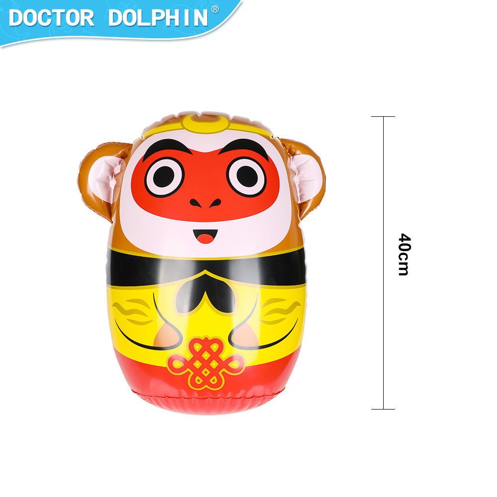 Doctor Dolphin | Vaso inflable para niños pequeño vaso juguete educativo inflable saco de arena Tumbler
