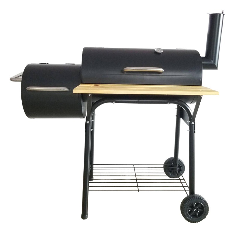 Fábrica especializada en la producción de horno de barbacoa 30cm doble estufa barbacoa al aire libre niño y madre estufa barbacoa parrilla con ruedas horno de barbacoa