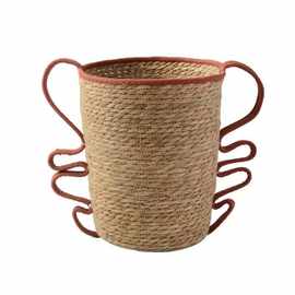 水葫芦草编收纳篮家用儿童房玩具收纳筐玄关装饰草编储物篮蔬菜篮