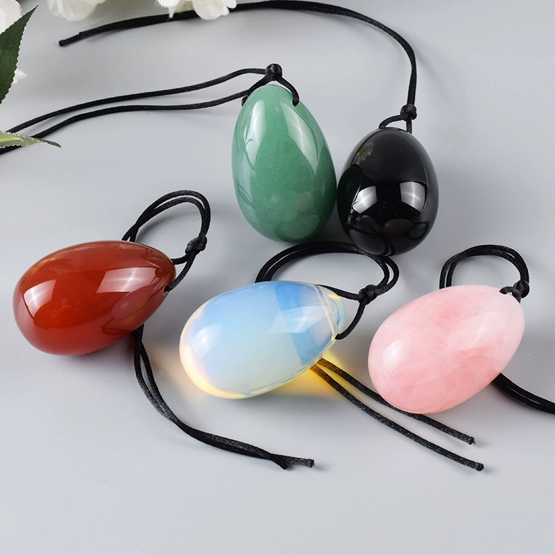 40*25 middle number jade egg powder, jade, eggs, natural obsidian punching jade egg source manufacturers wholesale
